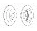 Brzdový kotouč FERODO ‐ FE DDF1590C Brzdový kotouč FERODO ‐ FE DDF1590C