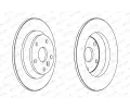 FERODO Brzdov kotou PREMIER Coat+ disc - 302 mm FE DDF1616C, DDF1616C