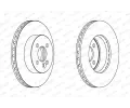 FERODO Brzdov kotou PREMIER Coat+ disc - 280 mm FE DDF1617C, DDF1617C