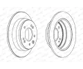 FERODO Brzdov kotou PREMIER Coat+ disc - 262 mm FE DDF1618C, DDF1618C