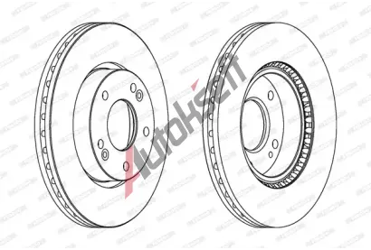 FERODO Brzdov kotou PREMIER - 280 mm FE DDF1619C, DDF1619C