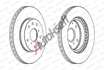 FERODO Brzdov kotou PREMIER - 280 mm FE DDF1620C, DDF1620C