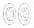 FERODO Brzdov kotou PREMIER Coat+ disc - 250 mm FE DDF1622C, DDF1622C