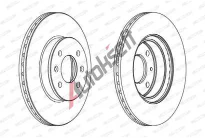 FERODO Brzdov kotou PREMIER - 256 mm FE DDF1636C, DDF1636C