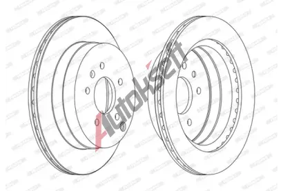 FERODO Brzdov kotou PREMIER - 302 mm FE DDF1660C, DDF1660C