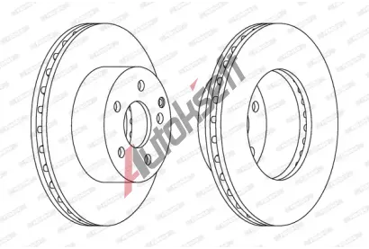FERODO Brzdov kotou PREMIER - 273 mm FE DDF1668C, DDF1668C