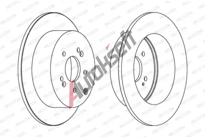 FERODO Brzdov kotou PREMIER - 302 mm FE DDF1671C, DDF1671C