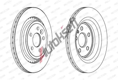 FERODO Brzdov kotou PREMIER - 302 mm FE DDF1681C, DDF1681C