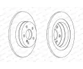 FERODO Brzdov kotou PREMIER Coat+ disc - 300 mm FE DDF1691C, DDF1691C