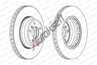 FERODO Brzdový kotouč PREMIER Coat+ disc - 348 mm FE DDF1701C-1, DDF1701C-1  FERODO Brzdový kotouč PREMIER Coat+ disc - 348 mm FE DDF1701C-1, DDF1701C-1