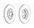 FERODO Brzdov kotou PREMIER Coat+ disc - 312 mm FE DDF1707C, DDF1707C