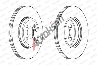FERODO Brzdov kotou PREMIER High Carbon - 294 mm FE DDF1711C, DDF1711C