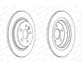 FERODO Brzdov kotou PREMIER - 300 mm FE DDF1720C, DDF1720C