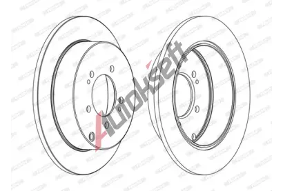 FERODO Brzdov kotou PREMIER - 302 mm FE DDF1737C, DDF1737C