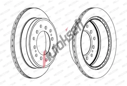 FERODO Brzdov kotou PREMIER - 312 mm FE DDF1743C, DDF1743C