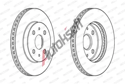 FERODO Brzdov kotou PREMIER - 254 mm FE DDF1758C, DDF1758C