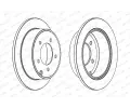 FERODO Brzdov kotou PREMIER Coat+ disc - 262 mm FE DDF1762C, DDF1762C