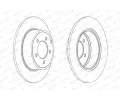 FERODO Brzdov kotou PREMIER - 302 mm FE DDF1763, DDF1763-1