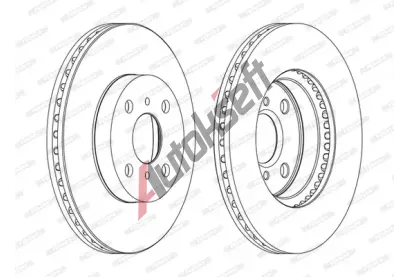 FERODO Brzdov kotou PREMIER - 255 mm FE DDF1779C, DDF1779C