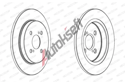 FERODO Brzdov kotou PREMIER - 259 mm FE DDF1781C, DDF1781C