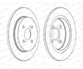 FERODO Brzdov kotou PREMIER - 259 mm FE DDF1781C, DDF1781C