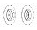 FERODO Brzdov� kotou� PREMIER Coat+ disc - 257 mm&nbsp;&dash;&nbsp;FE DDF1784C