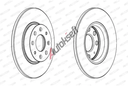 FERODO Brzdový kotouč PREMIER Coat+ disc - 257 mm FE DDF1784C, DDF1784C FERODO Brzdový kotouč PREMIER Coat+ disc - 257 mm FE DDF1784C, DDF1784C