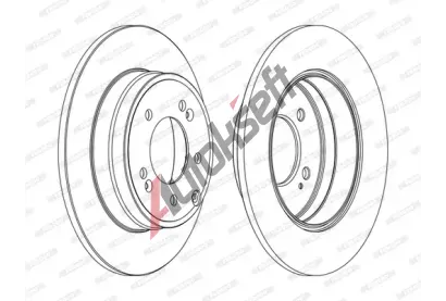 FERODO Brzdov kotou PREMIER - 284 mm FE DDF1787C, DDF1787C