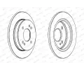 FERODO Brzdov kotou PREMIER Coat+ disc - 234 mm FE DDF1793C, DDF1793C