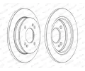 FERODO Brzdov kotou PREMIER Coat+ disc - 234 mm FE DDF1793C, DDF1793C
