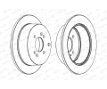 FERODO Brzdov kotou PREMIER - 262 mm FE DDF1794C-1, DDF1794C-1