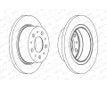 FERODO Brzdov kotou PREMIER - 300 mm FE DDF1823-1, DDF18231