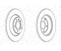 FERODO Brzdov kotou PREMIER Coat+ disc - 302 mm FE DDF1850C, DDF1850C