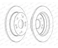 FERODO Brzdov kotou PREMIER Coat+ disc - 260 mm FE DDF1861C, DDF1861C