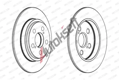 FERODO Brzdov kotou PREMIER - 259 mm FE DDF1866, DDF1866-1