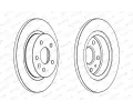 FERODO Brzdov kotou PREMIER Coat+ disc - 268 mm FE DDF1872C, DDF1872C