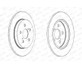 FERODO Brzdov kotou PREMIER - 259 mm FE DDF1875C, DDF1875C-1