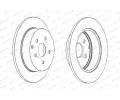 FERODO Brzdov kotou PREMIER - 297 mm FE DDF1881C, DDF1881C