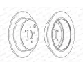 FERODO Brzdov kotou PREMIER - 286 mm FE DDF1883C, DDF1883C