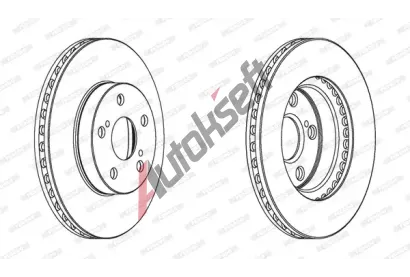 FERODO Brzdov kotou PREMIER - 255 mm FE DDF1886C, DDF1886C