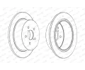 FERODO Brzdový kotouč PREMIER - 274 mm FE DDF1903C, DDF1903C