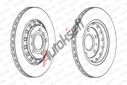 FERODO Brzdov kotou PREMIER Coat+ disc - 310 mm FE DDF1934C, DDF1934C