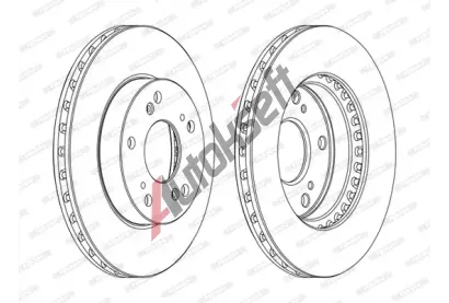 FERODO Brzdov kotou PREMIER - 262 mm FE DDF1939C, DDF1939C