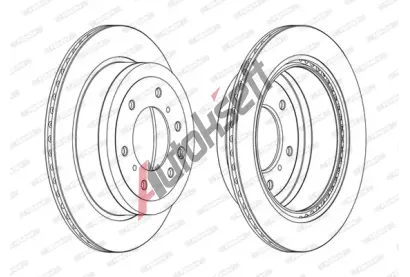 FERODO Brzdov kotou PREMIER - 332 mm FE DDF1965C, DDF1965C