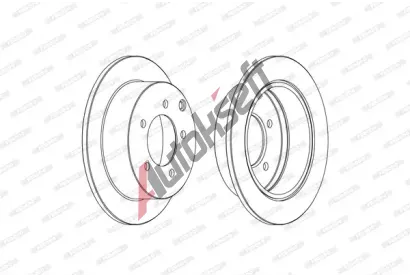 FERODO Brzdov kotou PREMIER - 262 mm FE DDF1986C, DDF1986C