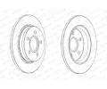 FERODO Brzdov kotou PREMIER - 271 mm FE DDF2061C, DDF2061C