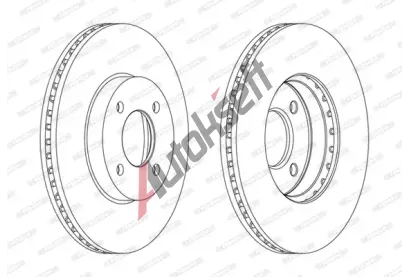 FERODO Brzdov kotou PREMIER - 260 mm FE DDF2068C, DDF2068C