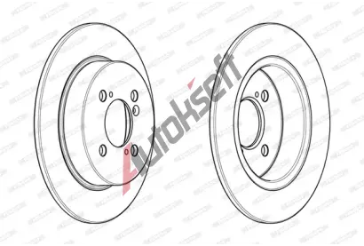 FERODO Brzdov kotou PREMIER - 259 mm FE DDF2071C, DDF2071C