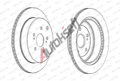 FERODO Brzdov kotou PREMIER - 308 mm FE DDF2072C, DDF2072C-1