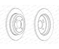 FERODO Brzdov kotou PREMIER - 262 mm FE DDF2090C, DDF2090C